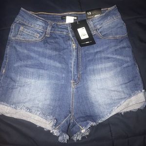 Fashion Nova High Waisted Jean Shorts
